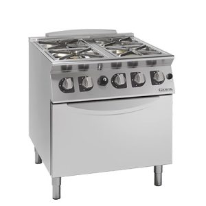 Lincat CG94FF 4 BURNER GAS HOB WITH FLUSH GRIDS ON GAS OVEN